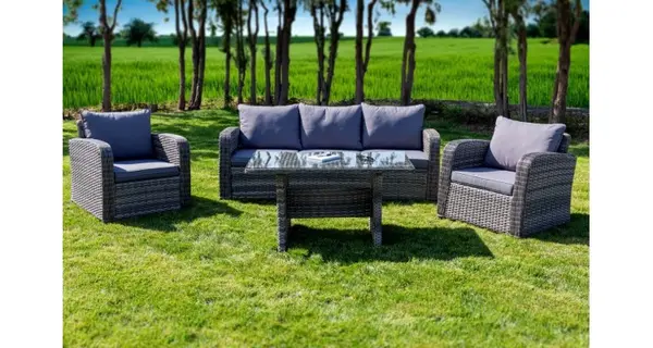 Set mobilier premium de terasa Monaco, ratan sintetic