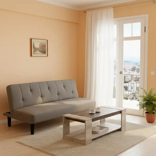 Set mobilier sufragerie 2 buc Caalm Gri 167x90x73 cm