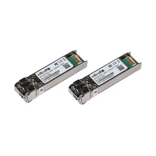 Set modul SFP+ Mikrotik XS+2733LC15D, 25Gb/s, SM, 15km
