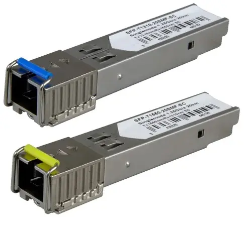 Set module SFP Single mode WDM conector SC, 20 KM, Safer SFP-TR1513-20SMF-SC