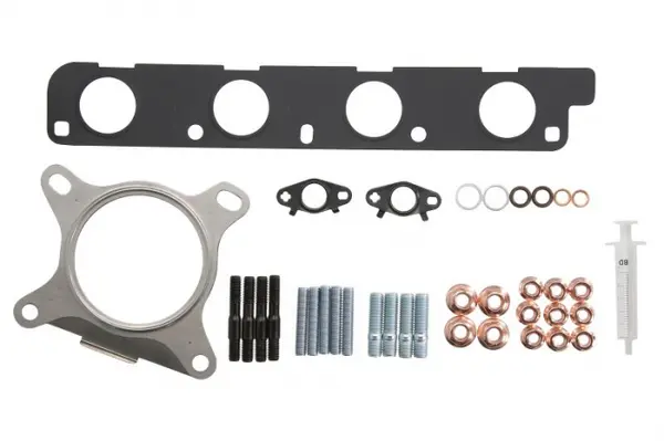 Set montaj turbocompresor potrivit AUDI A3, TT; SEAT ALHAMBRA, ALTEA, ALTEA XL, LEON, TOLEDO III; SKODA OCTAVIA II, SUPERB II, YETI; VW CC B7, GOLF VI 1.8 11.06-