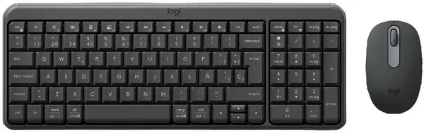 Set mouse și tastatură Logitech - MK250, wireless, grafit