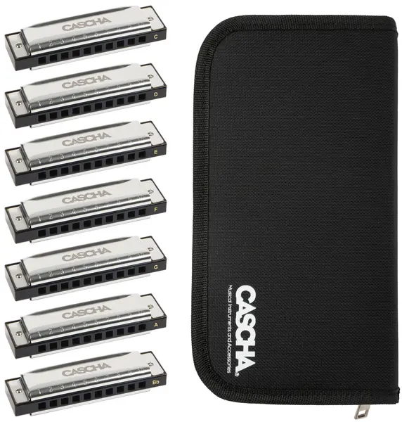 Set muzicuță Cascha - Blues HH 2223, argint