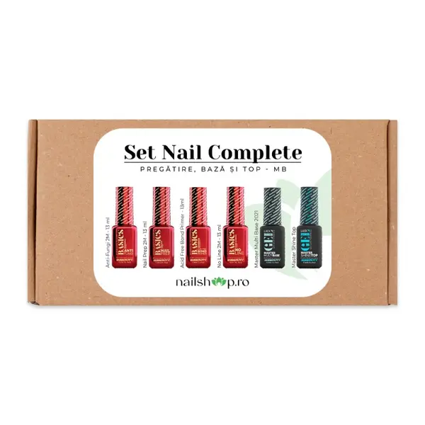 Set Nail Complete - Pregatire, Baza si Top - MB