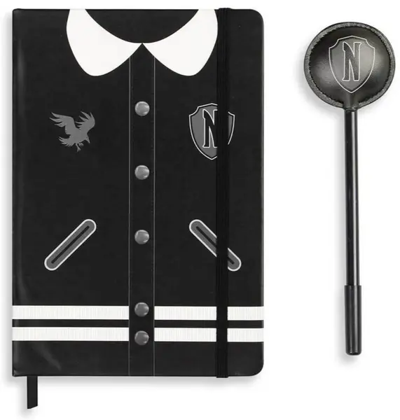 Set notebook și stilou Karactermania Television: Wednesday - Wednesday Uniform