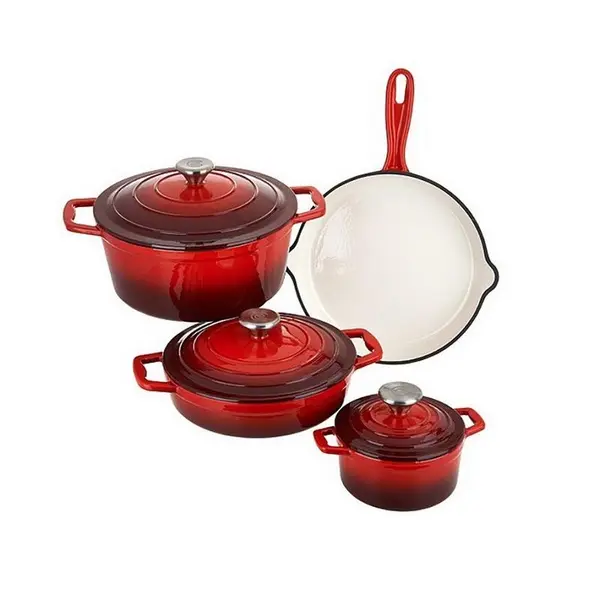 Set oale fonta Xanten, Carl Schmidt Sohn 067489 , 7 bucati, rosu cu negru