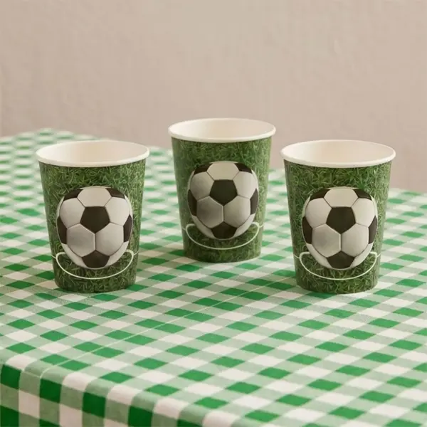 Set pahare de carton fotbal CZN3