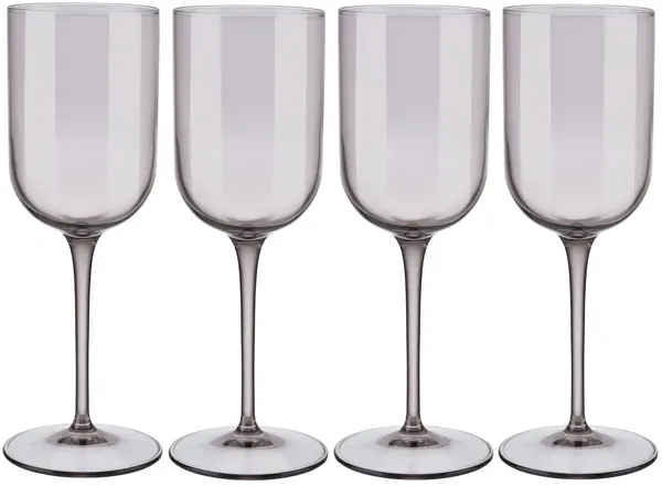 Set pahare de vin Blomus - Fuum, 280 ml, 4 buc, maro fumuriu