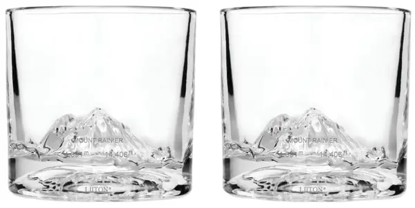 Set pahare whisky Liiton - Mount Rainier, 260 ml, 2 bucăți