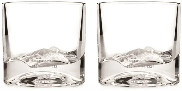 Set pahare whisky Liiton - Rocky Mountain, 240 ml, 2 bucăți