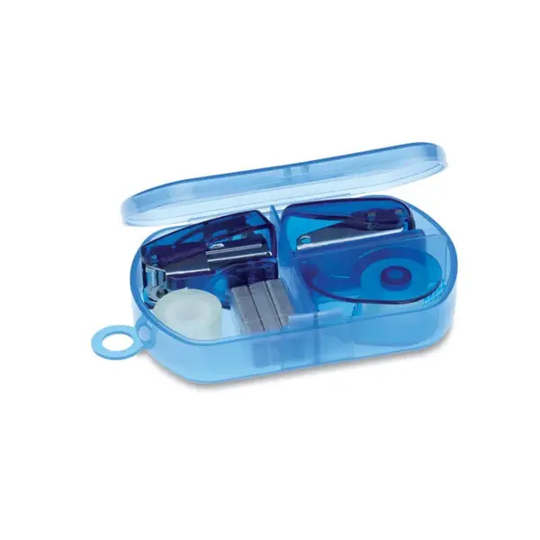 Set papetarie in cutie plastic Set papetarie in cutie plastic