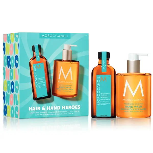 Set par si maini Moroccanoil Summer Kit Original Hand & Hair Heroes 100ml+360ml