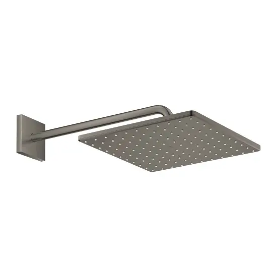 Set para dus 26564AL0, brat fix, 1 jet, patrata, limitator de debit, sistem anti-calcar SpeedClean, Antracit mat