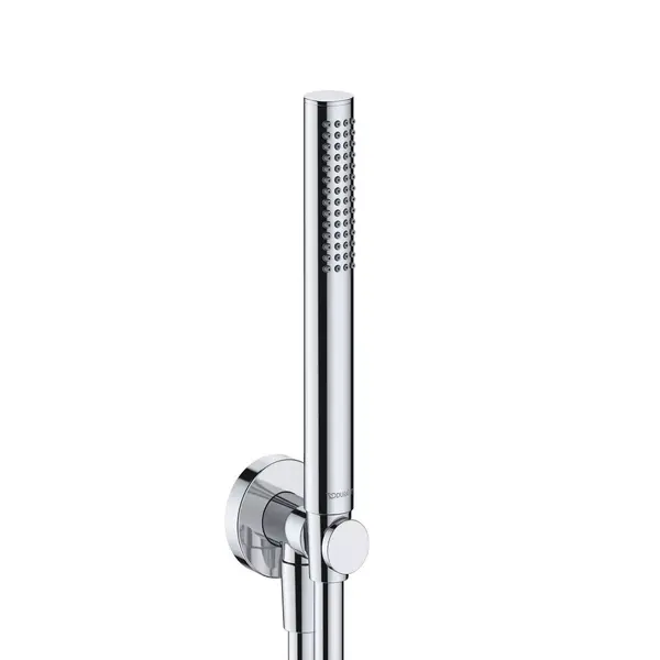Set para dus Duravit UV0762002010, aparenta, 25 mm, 1 functie, cot iesire/furtun, Crom lucios
