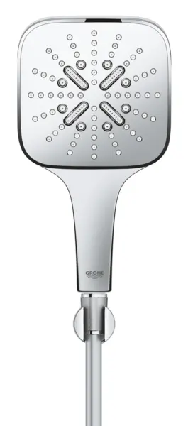 Set para dus Grohe SmartActive Cube 26589000, 1/2'', 3 functii, suport, furtun, crom