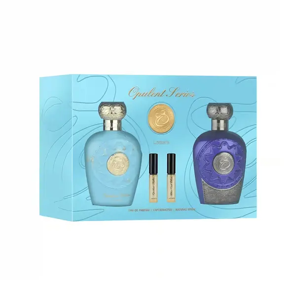 Set Parfum Lattafa - Opulent Dubai Opulent Blue Elixir, barbati, 100 ml