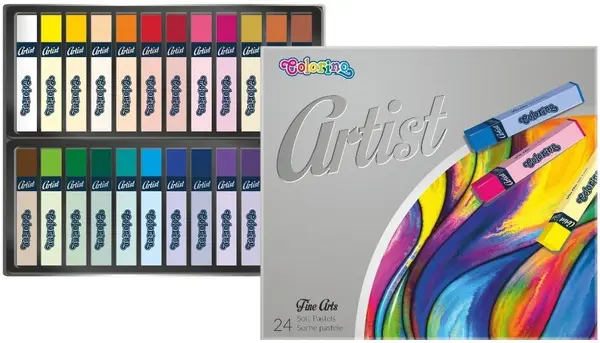 Set pasteluri uscate Colorino Artist - 24 culori
