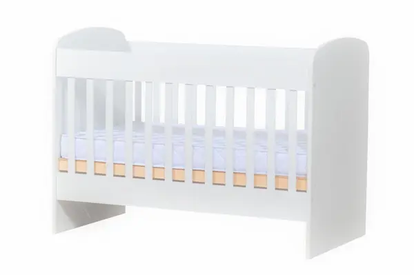 Set Patut din lemn Nichiduta Sweet Dreams Vip 120x60 cm cu laterala culisanta si detasabila,somiera reglabila pe 3 nivele de inaltime, Margini rotunjite + Saltea cocos 12 cm cu husa detasabila din microfibra