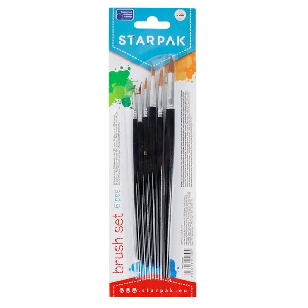 Set pensule pictura Starpak, 6 buc