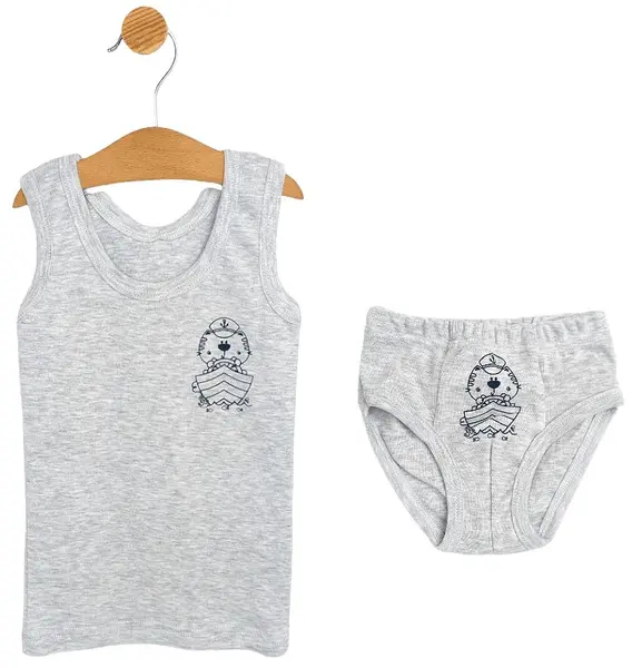 Set pentru bebeluși din 2 piese Rainy - Maiou și pantaloni, Winnie the Pooh, gri, 86 cm, 12-18luni