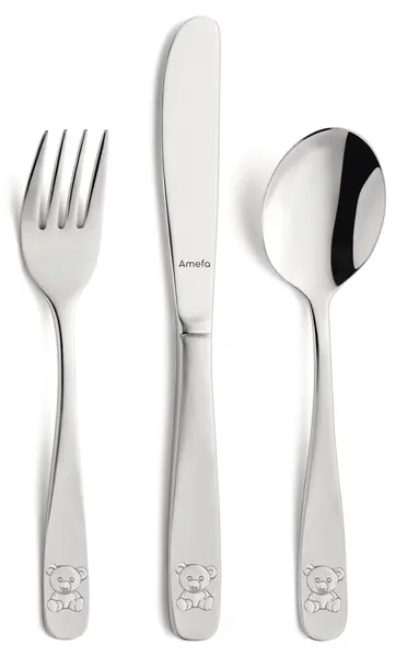 Set pentru copii de masă Amefa - Teddy, 3 piese