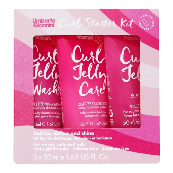 Set pentru definirea buclelor, travel size, Curls Starter Kit, 3*50 ml, Umberto Giannini