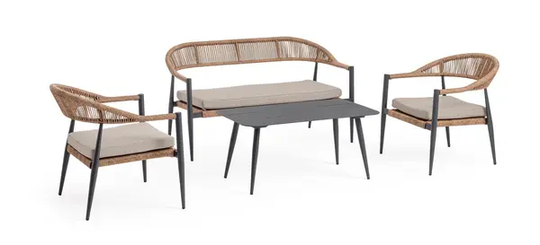 Set pentru exterior JANDIA - Gri inchis
