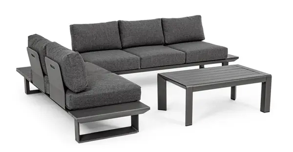 Set pentru exterior KONNOR CHARCOAL CORNER - Default Title