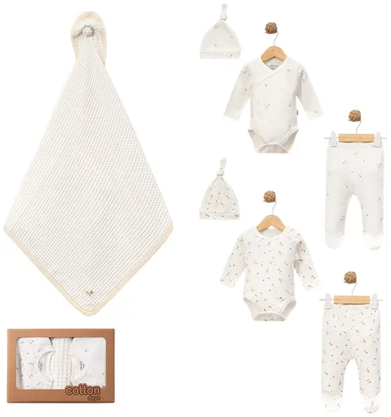 Set pentru externare LoveMAXX - 7 piese, Cream