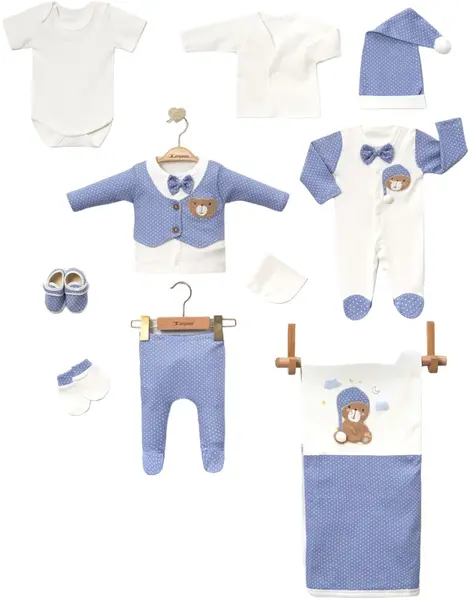 Set pentru externare Minicayzen - 10 piese, Costum albastru