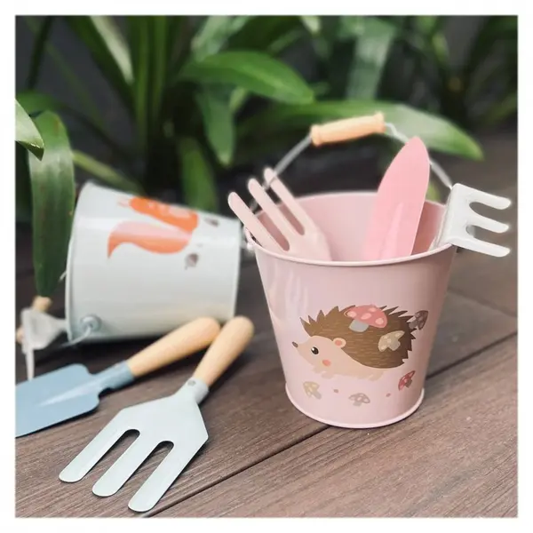 Set pentru gradinarit cu galetusa roz
