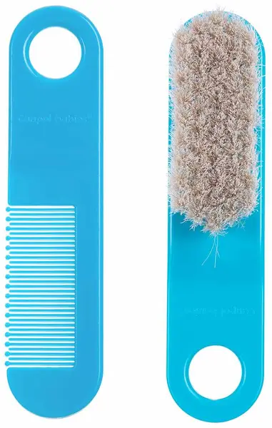 Set pentru par Canpol - Din păr natural moale, albastru