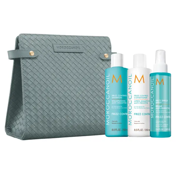 Set pentru par neted Moroccanoil Anti-Frizz Holiday Gift Set 2x250ml 1x160ml