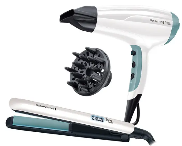 Set pentru păr Remington - S8500GP, acoperire ceramică, albă