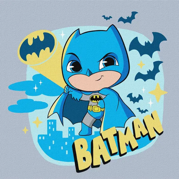 Set pentru pictură după numere Ideyka - Batman, 25 x 25 cm
