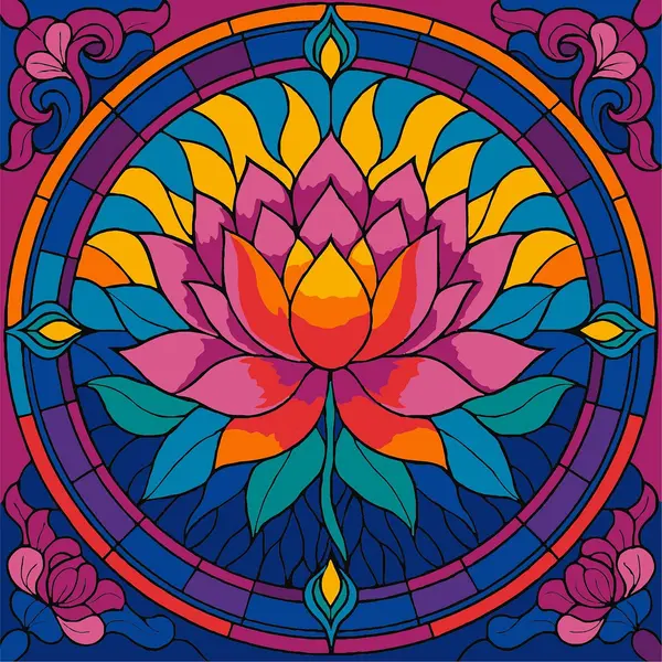 Set pentru pictură după numere Ideyka - Lotus, 30 x 30 cm