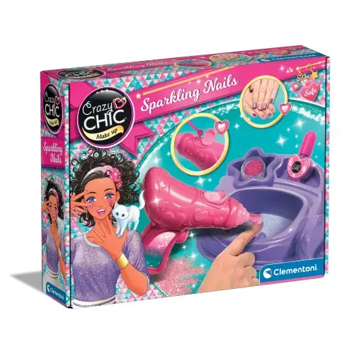 Set pentru unghii Clementoni Crazy Chic - Sparkling nails