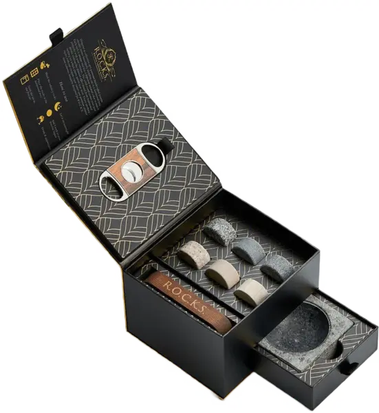 Set pentru whisky si trabucuri R.O.C.K.S. – The Gentleman’s set