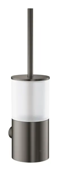 Set perie WC Grohe Atrio 40314AL3, pe perete, metal, sticla, mat, grafit