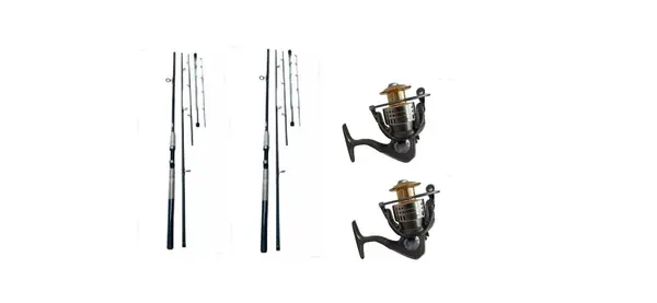 set pescuit Accesorii pescuit > Nada si momeli cu 2 lanseta de 3.9m si 2 mulinete fs4000 Accesorii pescuit > Nada si momeli