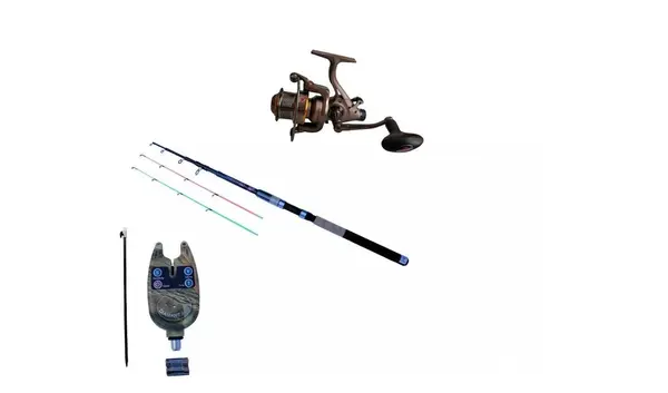 Set pescuit Diamant alb Travel Accesorii pescuit > Nada si momeli cu mulineta YU 6000, senzor cu led si pichet