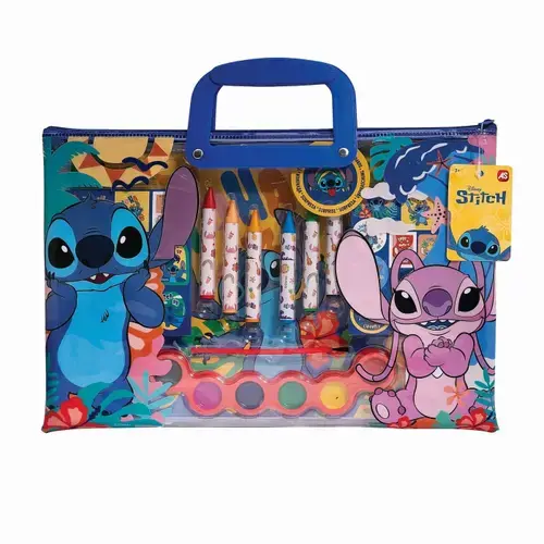 Set Pictura Happi Hobbi Stitch, Geanta Transparenta