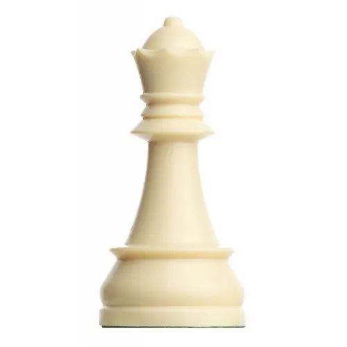 Set Piese Regina Alba si Neagra pentru setul de piese plastic DGT cu inaltimea regelui de 95 mm