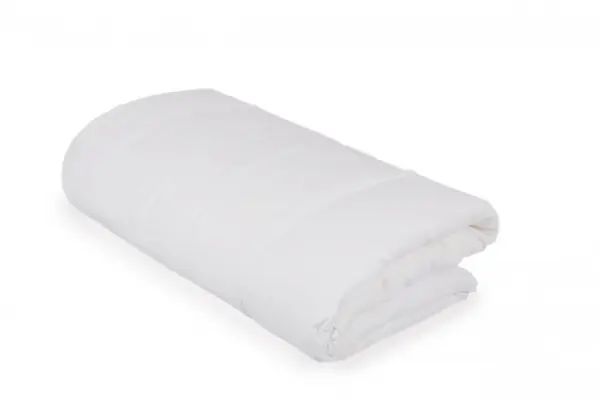 Set pilota 135 x 100 cm si perna 40 x 60 cm pentru copii bumbac si umplutura BabySoft alb