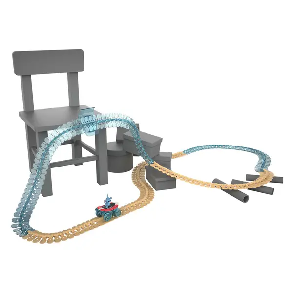 Set pista de curse cu masinuta - Disney Stitch - Flextreme | Smoby