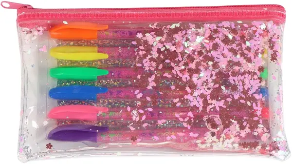 Set pixuri gel colorate Cerda Barbie - 6 piese