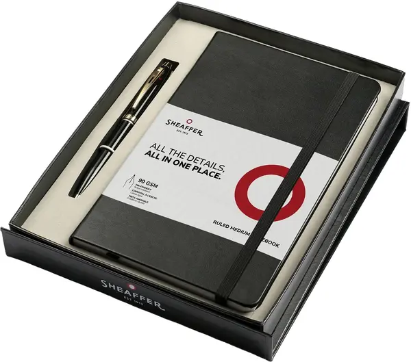 Set pixuri Sheaffer 100 - Glossy Black, cu agenda