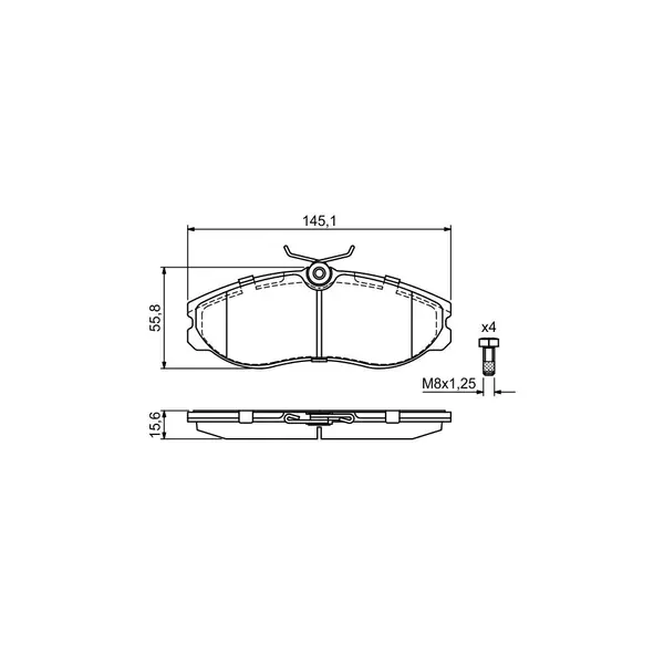 Set placute frana disc BOSCH 0 986 424 204
