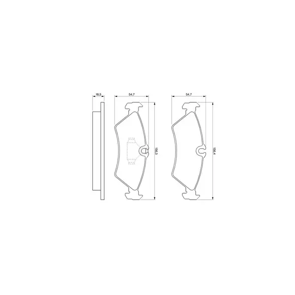 Set placute frana disc BOSCH 0 986 424 219