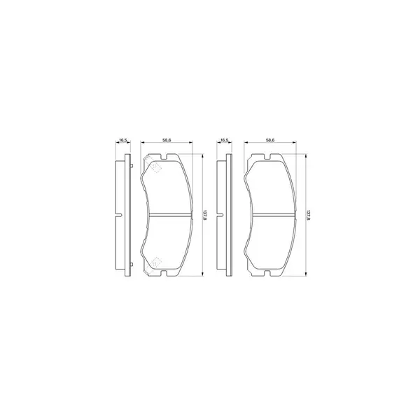 Set placute frana disc BOSCH 0 986 424 366